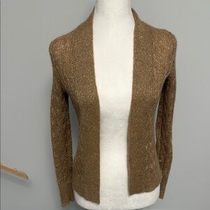 Banana Republic Gold Open-Front Women's Sweater